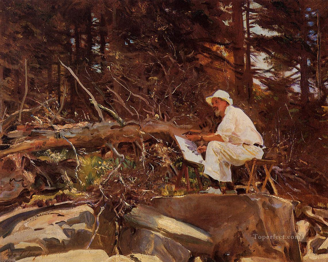 The Artist Sketching John Singer Sargent Oil Paintings